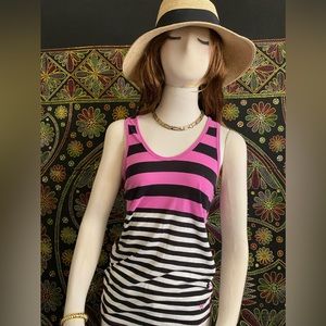 XS Pink stripped Tank